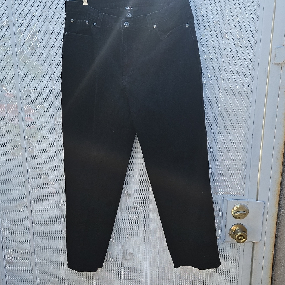 Style & Co. Black Straight Leg Jeans